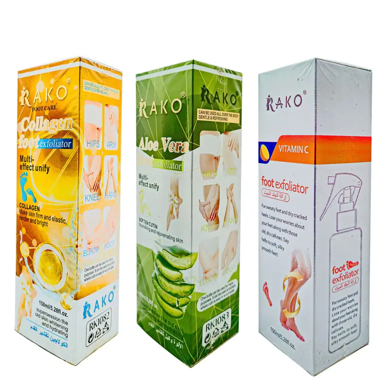 اسپری رفع ترک و پینه پا راکو (RAKO) مدل لایه‌بردار فوری (کف‌سابی خانگی) حجم 150 میل