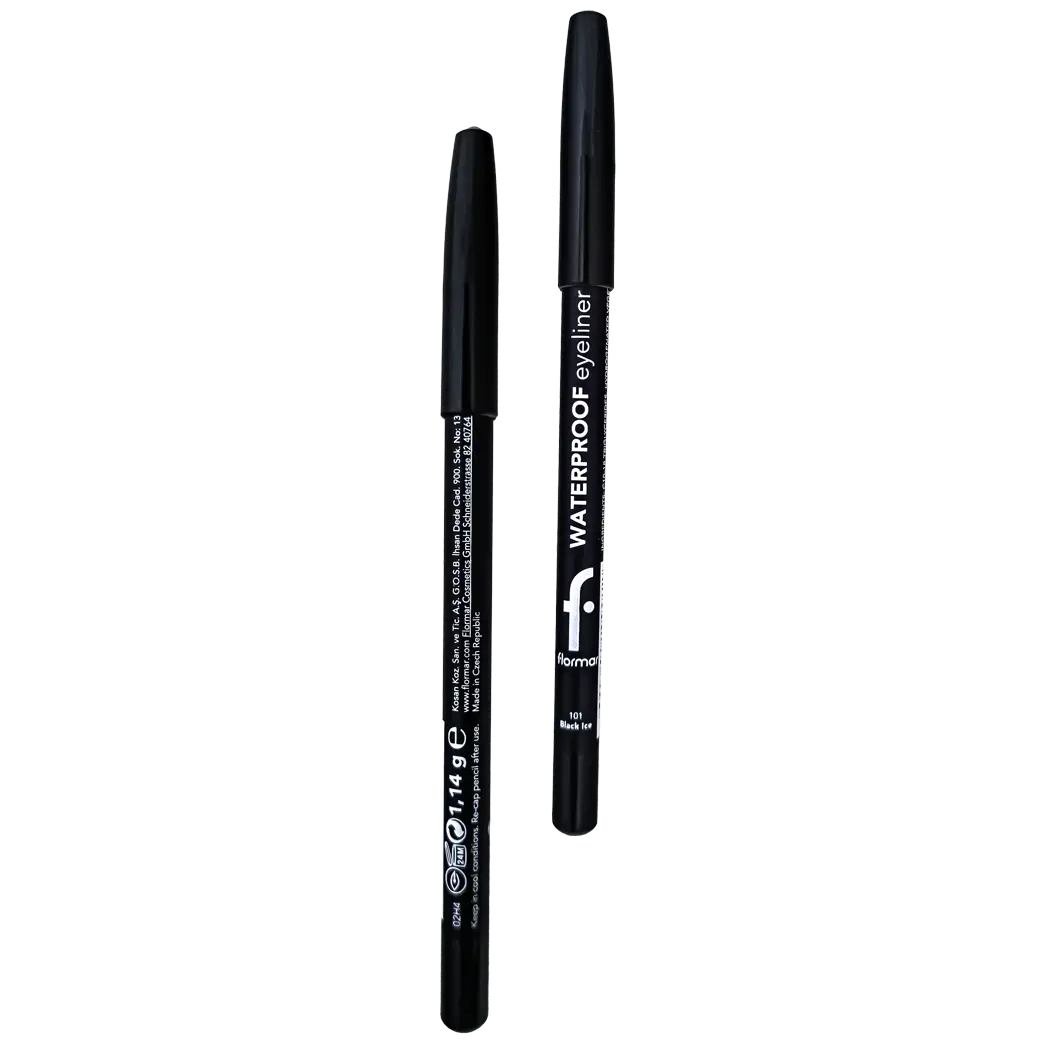 مداد چشم شمعی و ضد آب مدل 101 (Black Ice) رنگ مشکی