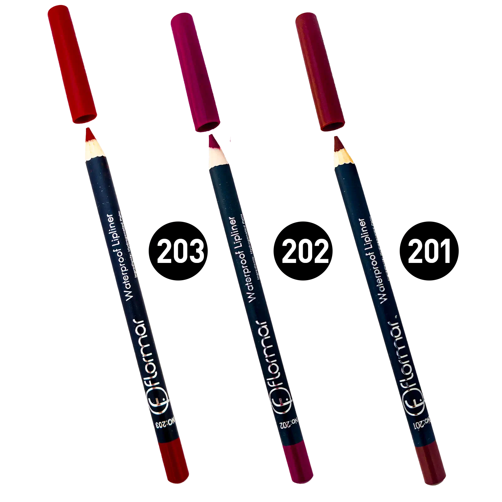 مداد خط لب ضد آب و مخملی مدل Waterproof Lipliner (سری 200) اورجینال