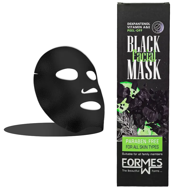 ماسک صورت زغال و بلک ماسک فورمس (FORMES) مدل Peel Off (لایه بردار) حجم 150 میلی لیتر